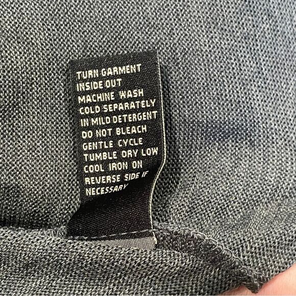 DG2 by Diane Gilman Charcoal Long Sleeve Top, Size Large - Picture 10 of 10